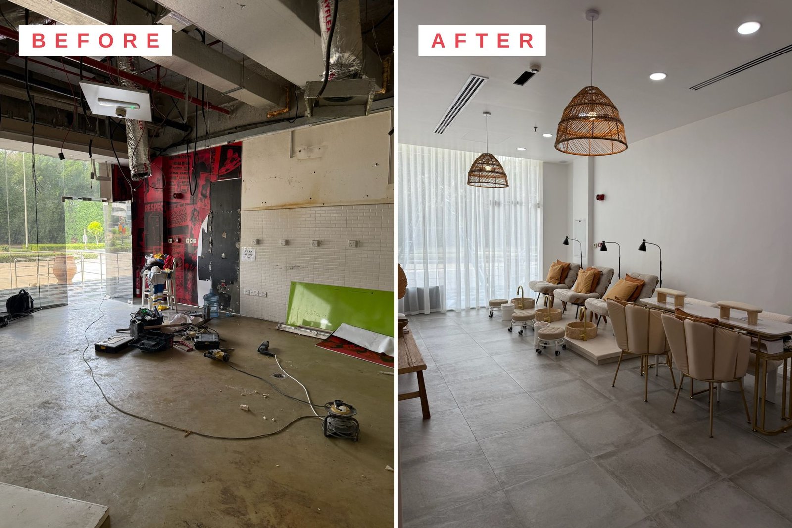 The Den Salon - Custom Partition Arch